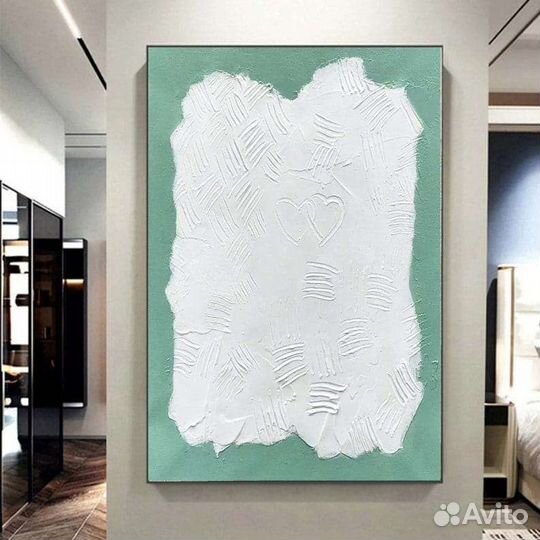 Картина маслом текстурная абстракция