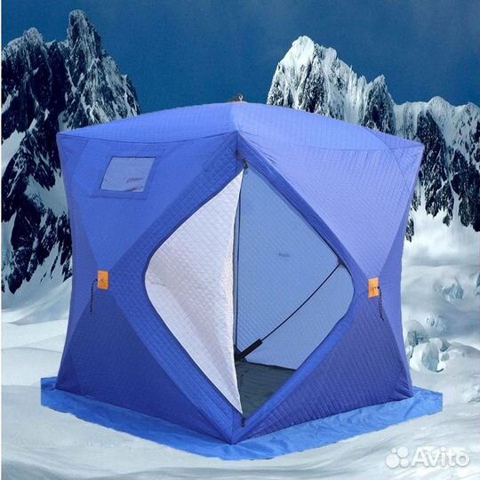 Палатка куб для зимней рыбалки утепленная
