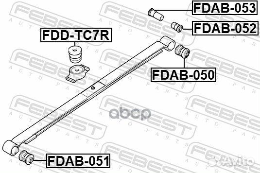 Сайлентблок задней рессоры ford transit connect