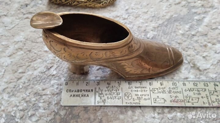 Набор пепельниц. Латунь/бронза. Индия 80г