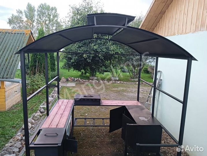 Мангал в стиле лофт