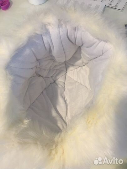 Шапка зимняя ушанка для девочки 8-10 лет+перчатки