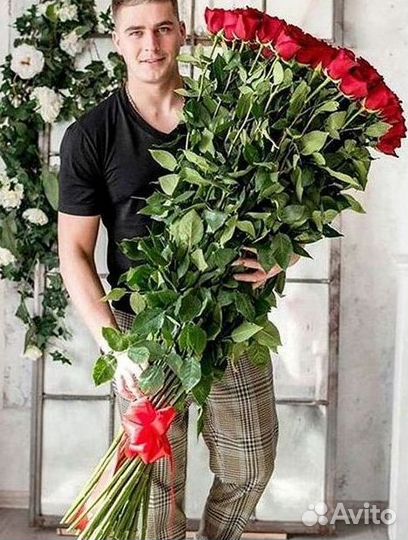Высокие Розы Гиганты Доставка Круглосуточно