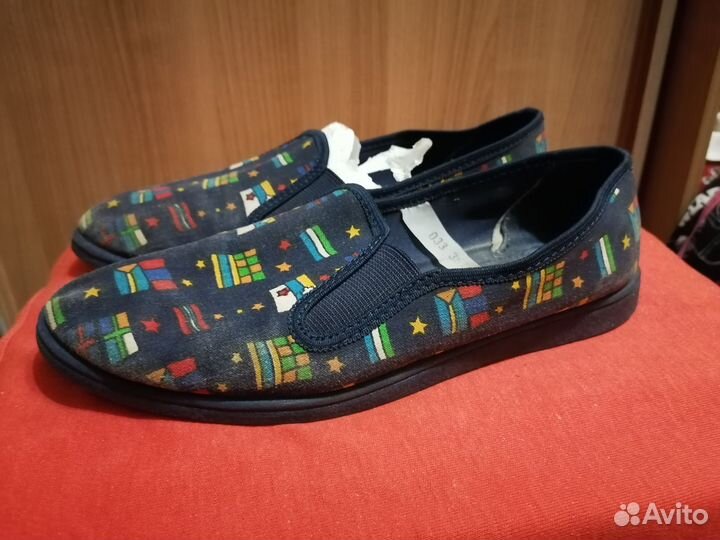 Прогулочные х/б туфли 39