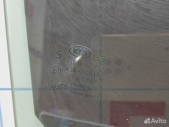Стекло двери задней правой Kia Optima (JF) 83420D4