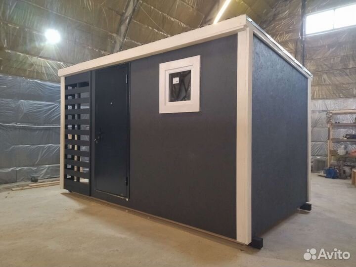 Хозблок с дровником, дровник, бытовка