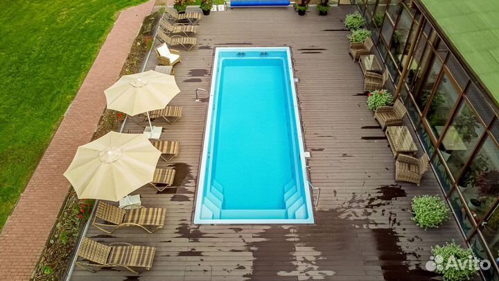 Бассейн из композита 10х3,6