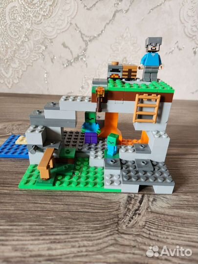 Lego майнкрафт горная пещера