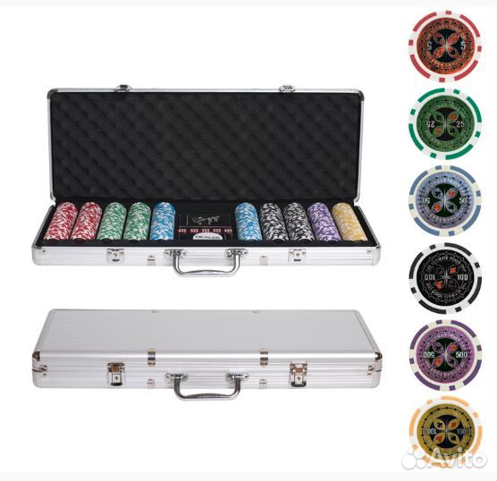 Набор для покера Ultimate на 500 фишек Новый