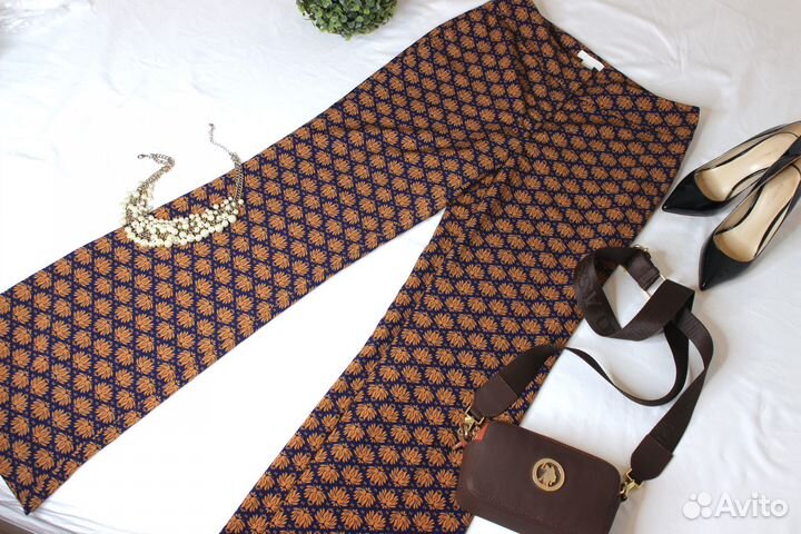 Прямые брюки свободные H&M 42-44