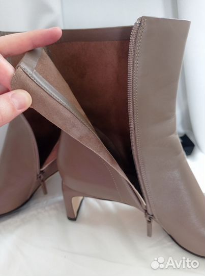 Полусапоги женские натуральная кожа весна-осень 41