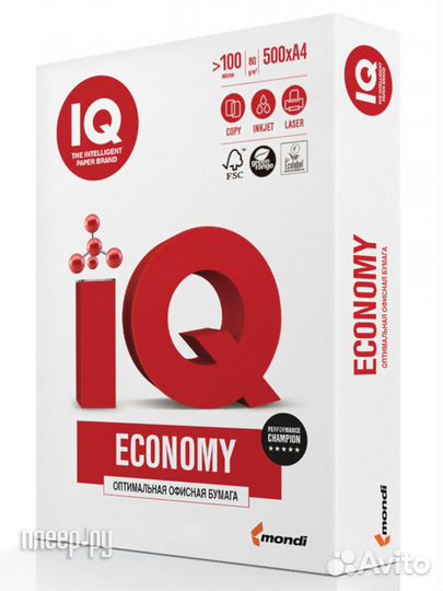 IQ Economy А4 80g/m2 500л White C