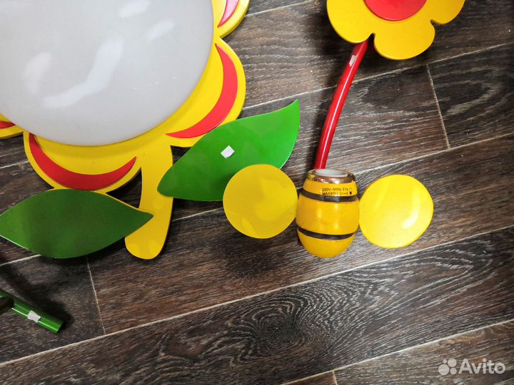 Трио детских светильников цветочная поляна