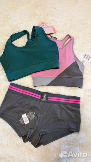 Спортивные топы XS,S, шорты М, лосины