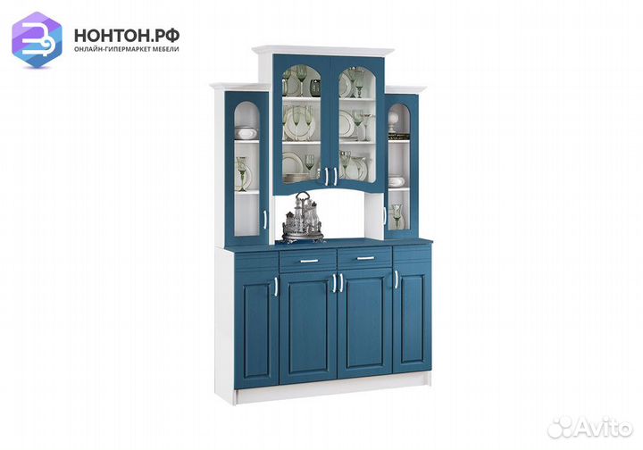 Буфет Констанция 4-х створчатый джинс