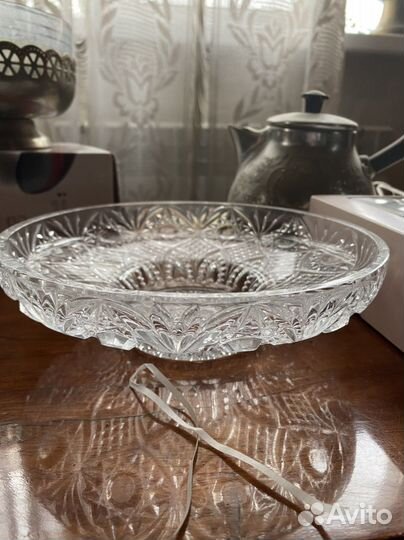 Ваза хрусталь посуда конфетница салатник СССР