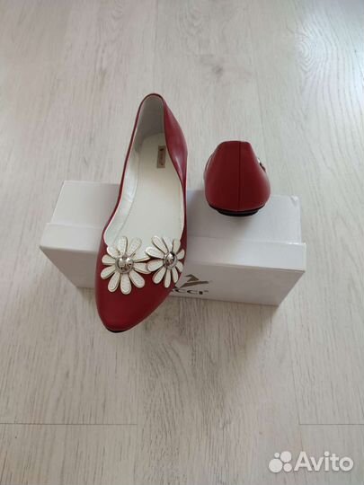 Балетки натуральная кожа 41 новые