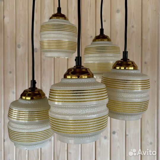Люстра, винтаж, ГДР времен СССР, как ананас
