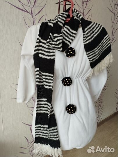 Новогодний детский костюм - снеговик