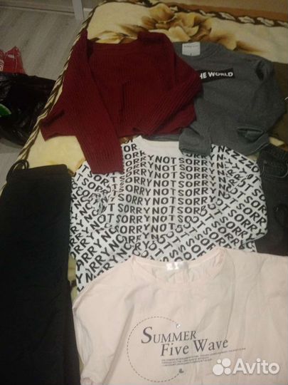 Вещи пакетом на подростка девочку