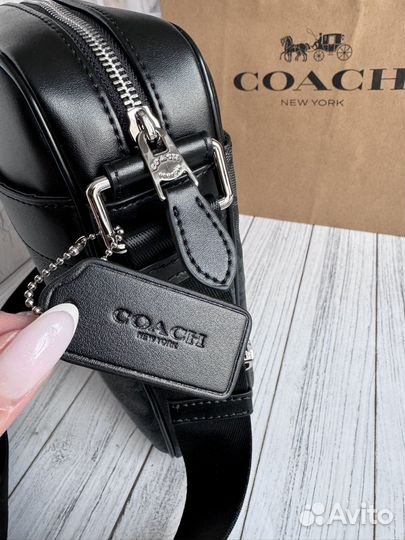 Сумка мужская Coach через плечо