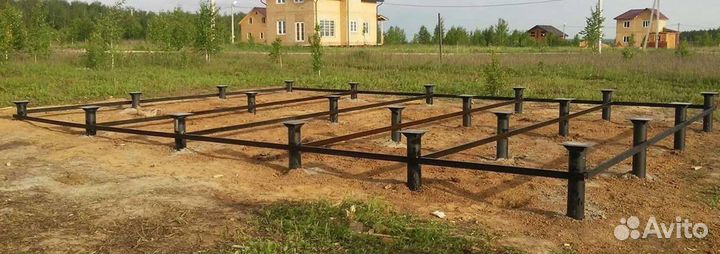 Монтаж винтовых свай