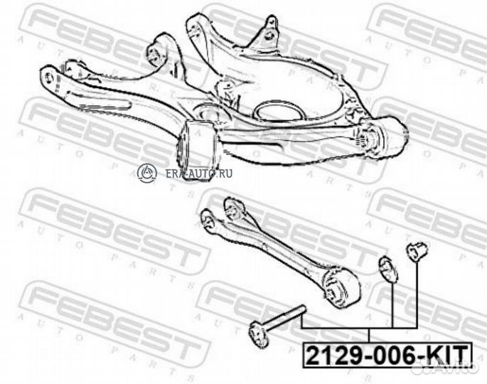 Febest 2129-006-KIT болт С эксцентриком ремкомплек