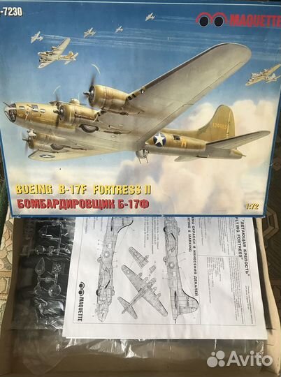 Б-17 модель самолета В-17F Frog/Novo/Maket 1:72