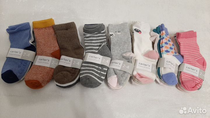 Носки детские для девочек и мальчиков по 3 пары