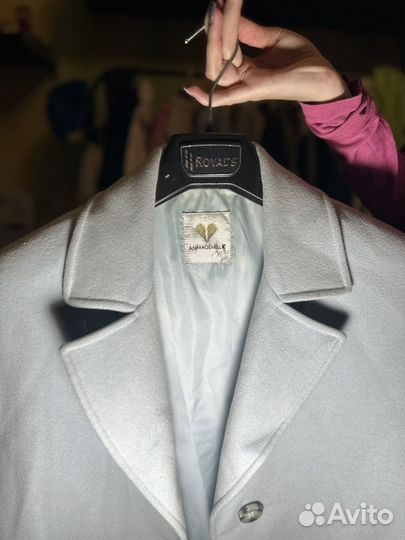 Пальто женское голубое anmagemella