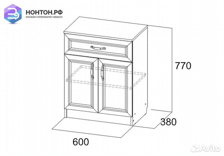 Тумба Вега вм-26 сосна карелия