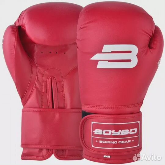 Перчатки боксерские BoyBo Basic BBG100 красные (6o