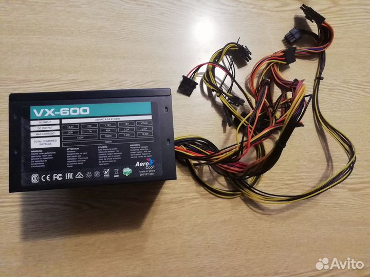 Блок питания aerocool 600w
