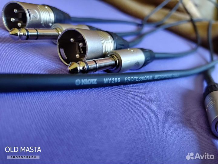 Для студийных мониторов XLR Jack 2шт