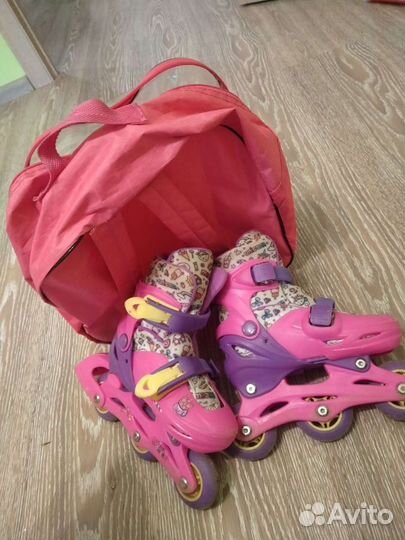 Роликовые коньки детские раздвижные