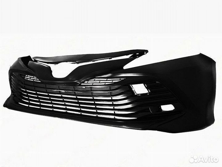 Бампер передний toyota camry 18-21 с решеткой