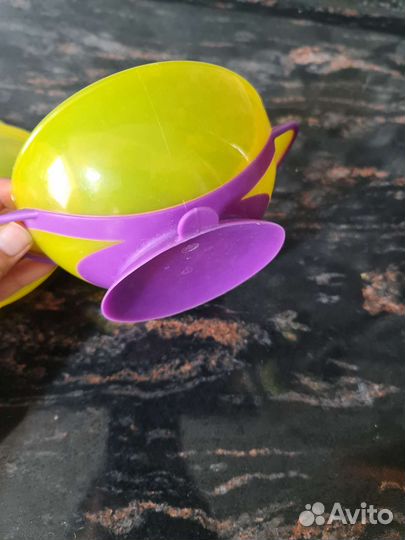 Тарелка детская lubby на присоске с ложкой