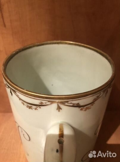 Антикварный фарфоровый квасник 18 в