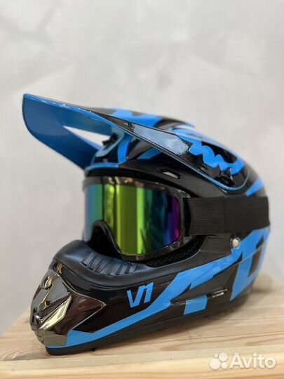 Мотошлем кроссовый FOX