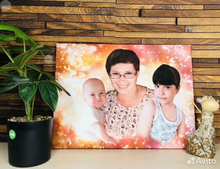 Портрет по фото 40на60 см