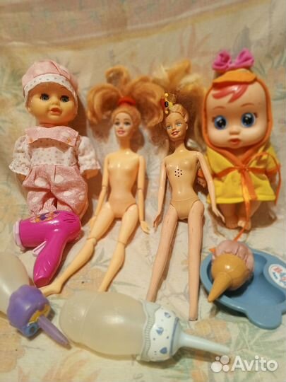 Мини игрушки- куклы одним лотом, 3 пакета