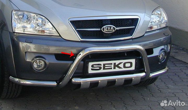 Защита переднего бампера d 60 низкая 