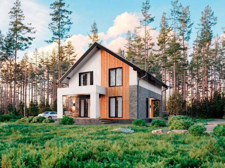 Дом 155,6 м² на участке 10 сот.