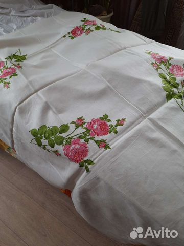 Скатерть лен СССР новая