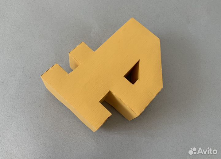 Декор на день рождения Объемная цифра 4 на др