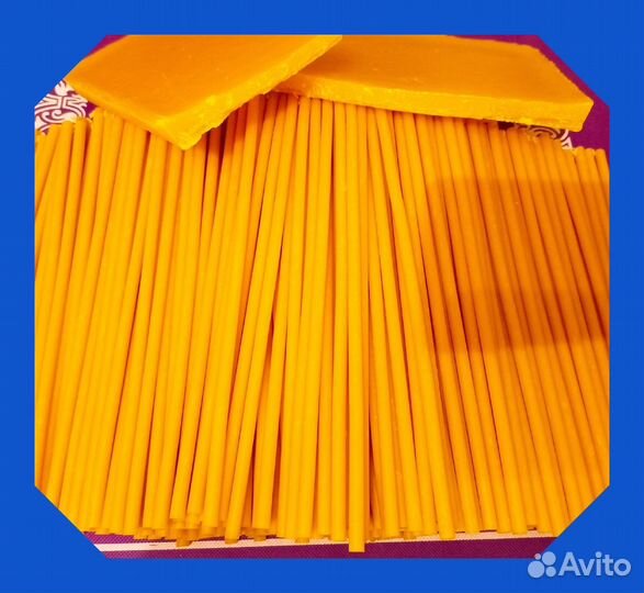 Желтые (обычные) восковые свечи, 300 штук упаковка