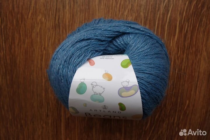 Пряжа для вязания с пухом норки