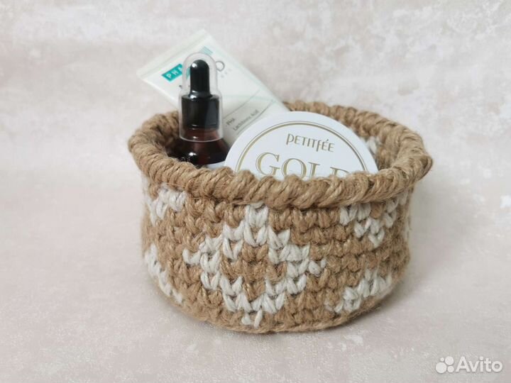 Корзина из джута