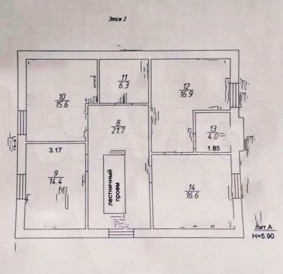 Коттедж 120 м² на участке 7 сот.