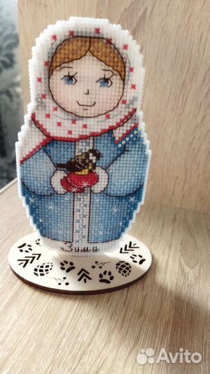 Матрешка вышивка крестиком